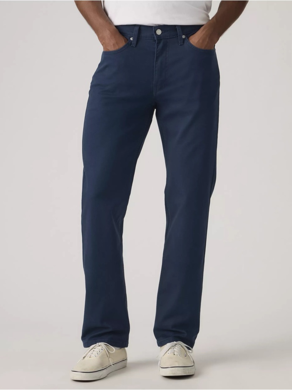 Levi's 514 Men's Dark Blue Straight Leg 5 Pocket Cotton Chino Pants
